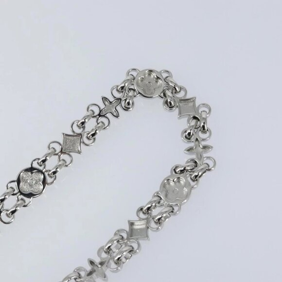 LOUIS VUITTON Chain Shoulder Strap metal 23.6"" Silver LV Auth 150637 - Picture 9 of 9